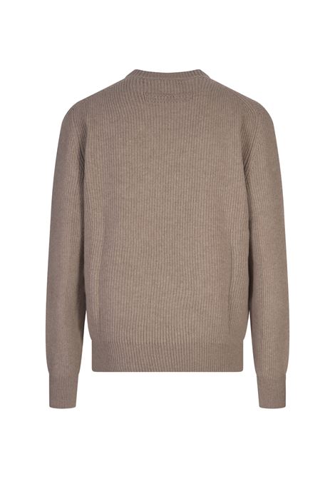 Maglione a Girocollo in Oasi Cashmere Taupe ZEGNA | UEK81A8-110N92