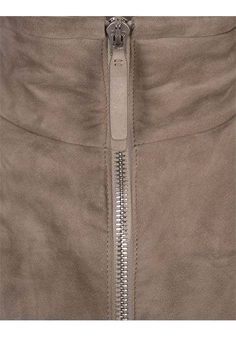 Khaki Suede Padded Gilet ZEGNA | UEPVMA8-E184N02R