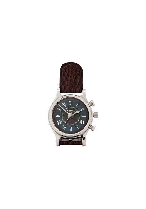 Eichholtz 106599 Marine Navigator Watch In Nic/Tan Croco