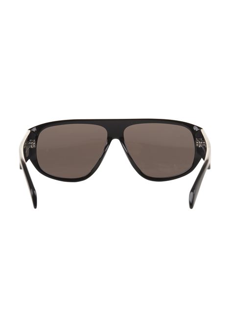 McQueen Graffiti Mask Sunglasses in Black ALEXANDER MCQUEEN | 712384-J07401056