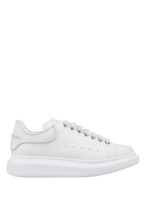 White Oversized Sneakers With Powder Blue Details ALEXANDER MCQUEEN | 718157-WIEEQ9412
