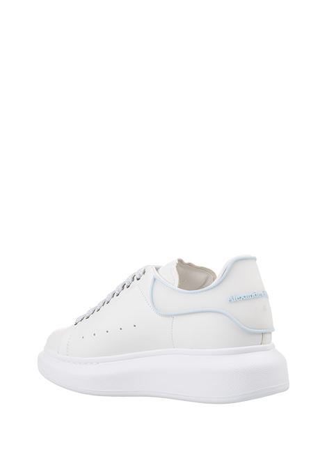 White Oversized Sneakers With Powder Blue Details ALEXANDER MCQUEEN | 718157-WIEEQ9412