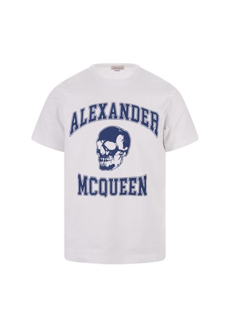 T-Shirt Varsity Bianca ALEXANDER MCQUEEN | 759442-QTAAW0963