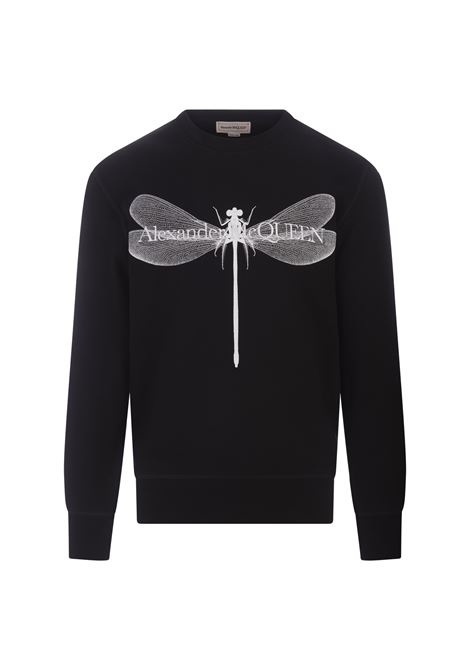 Black Dragonfly Sweatshirt ALEXANDER MCQUEEN | 776266-QTAAD0520