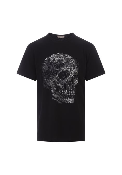 Black Crystal Skull T-Shirt ALEXANDER MCQUEEN | 776288-QTAAH0520