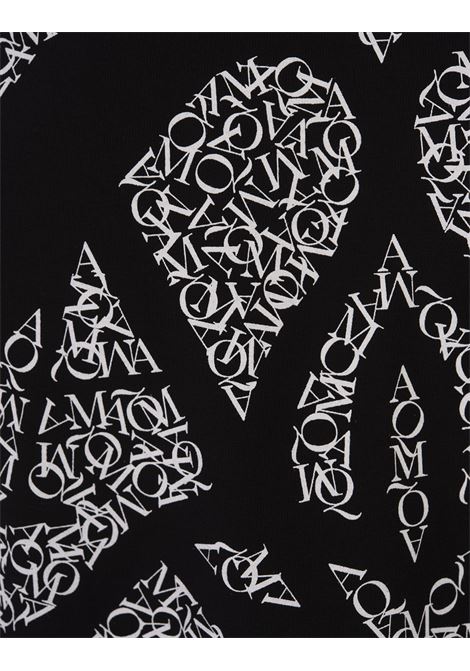 Black T-Shirt With Enlarged Charm Print ALEXANDER MCQUEEN | 776349-QTAAP0520