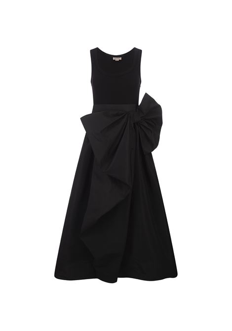 Black Hybrid Long Dress ALEXANDER MCQUEEN | 777200-QLAB11000