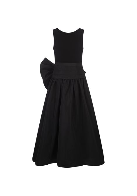 Black Hybrid Long Dress ALEXANDER MCQUEEN | 777200-QLAB11000