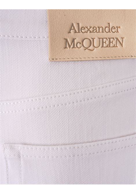 Jeans a Zampa In Denim Bianco ALEXANDER MCQUEEN | 780868-QMACM9000