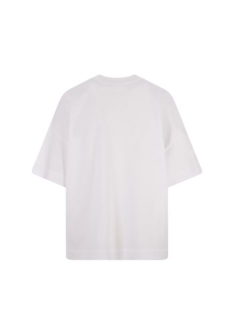 Half Seal Logo T-Shirt In White ALEXANDER MCQUEEN | 781546-QLAC59000
