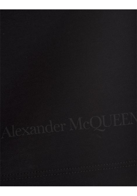 Black T-Shirt With Seal Logo ALEXANDER MCQUEEN | 781986-QTAA70548