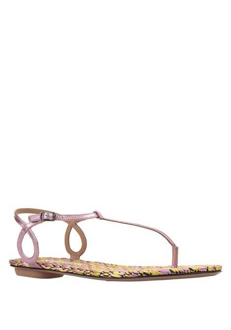 Pink Almost Bare Sandals Flat AQUAZZURA | ALBFLAA0-NBWPTR