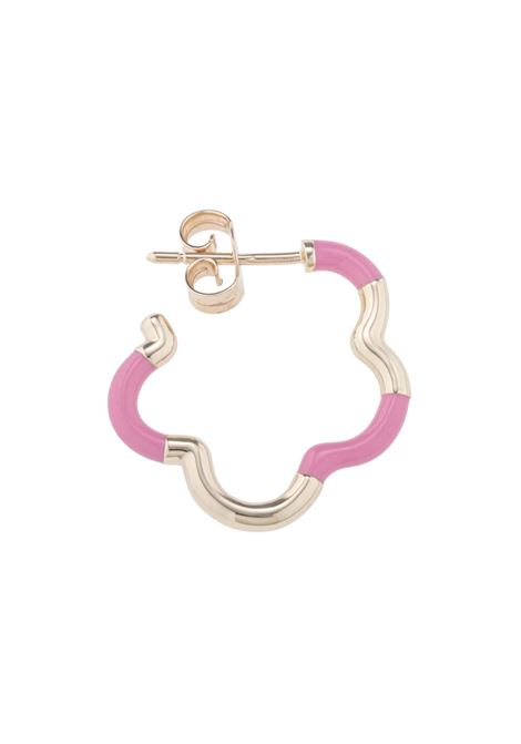 Orecchini B Mini Oro e Rosa BEA BONGIASCA | BE256YGCRP