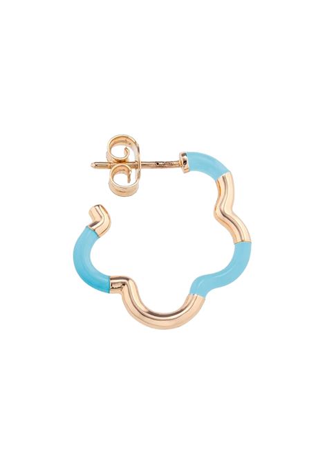 Orecchini B Mini Oro e Azzurro BEA BONGIASCA | BE256YGZ