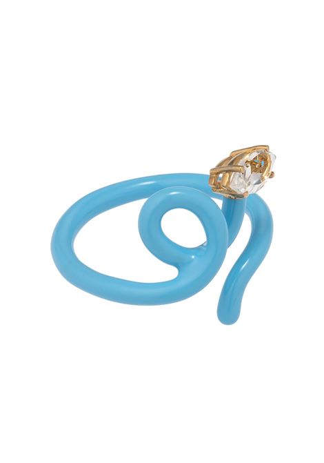 Baby Vine Tendril Ring In Baby Blue BEA BONGIASCA | VR114YGS-NP5Z