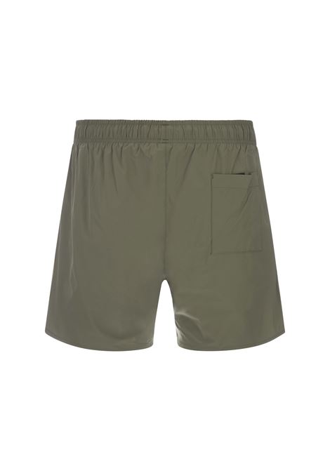 Khaki Beach Boxers With Typical Brand Stripes and Logo BOSS | 50491594250