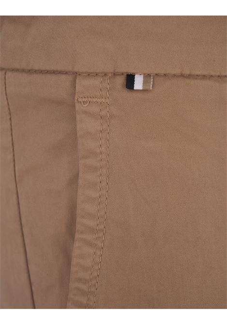 Slim Fit Chino Trousers In Beige Stretch Gabardine BOSS | 50505392260