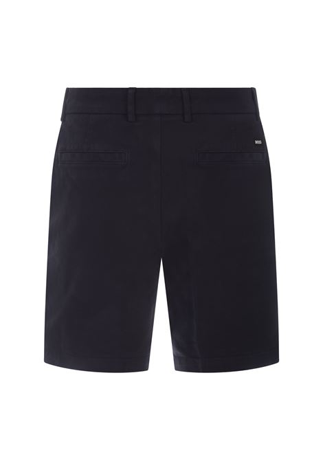 Dark Blue Regular Fit Bermuda Shorts BOSS | 50512527404