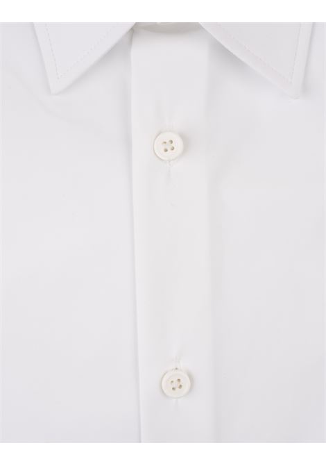 Slim Fit Shirt In White Technical Jersey BOSS | 50513550100