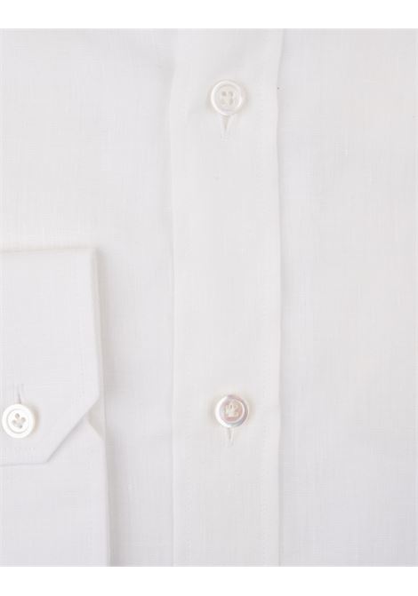 Button-Down Shirt In White Linen BOSS | 50514768100
