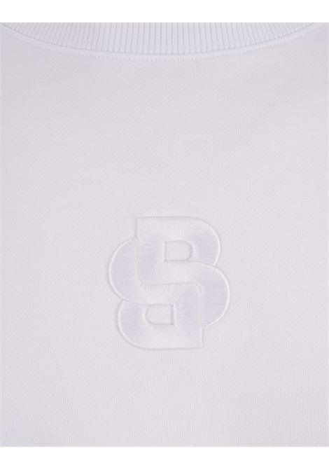 White Sweatshirt With Monogram Logo BOSS | 50514903100