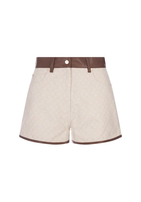 White Shorts With Lurex Logo Pattern CASABLANCA | WS24-TR-20301