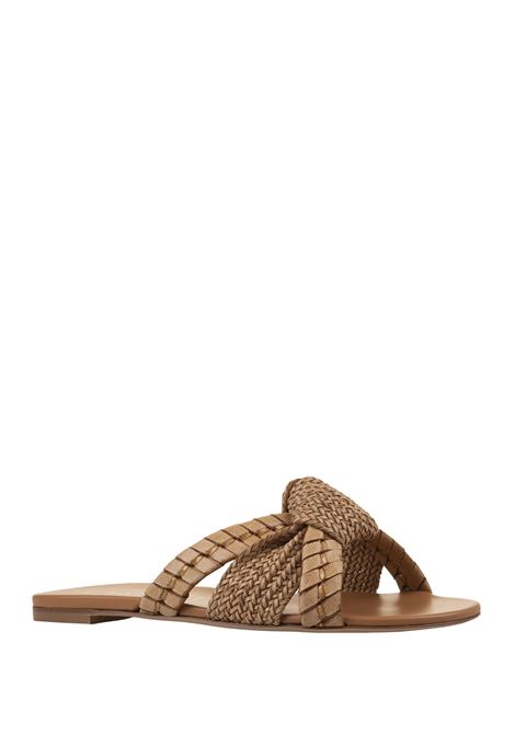 Brown Knot Flat Sandals CASADEI | 1M345X0001C21272804