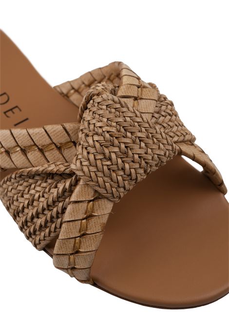 Brown Knot Flat Sandals CASADEI | 1M345X0001C21272804