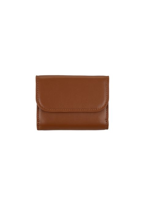 Chlo? Sense Mini Tri-Fold Wallet In Tan Soft Leather CHLOÉ | C23AP875I10247