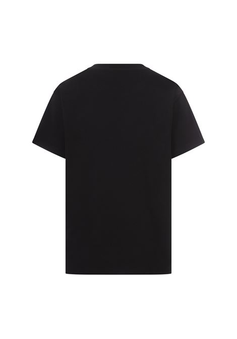 Black T-Shirt With Logo And Floral Embroidery CHLOÉ | C24UJH01184001