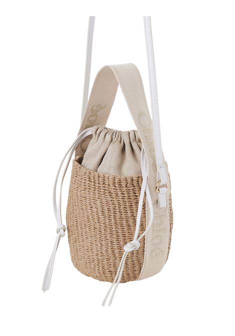 Woody Small Basket Bag In Natural Fibres CHLOÉ | C24US381N499DA