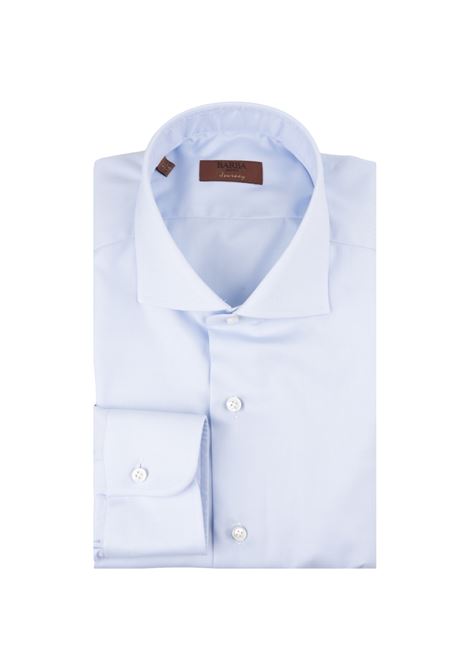 Camicia Slim Fit In Cotone Azzurro BARBA | I1U13P01PZ813U0001