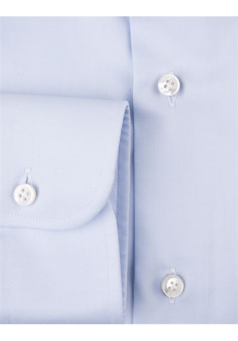 Light Blue Cotton Slim Fit Shirt BARBA | I1U13P01PZ813U0001