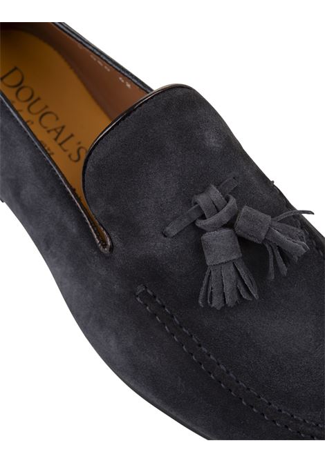 Mocassini Con Nappine In Suede Blu Navy DOUCALS | DU1080PANNUF231NB15