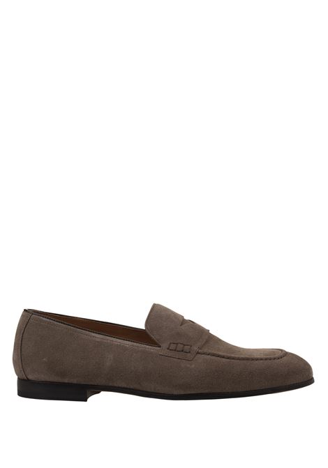 Brown Suede Penny Loafers DOUCALS | DU2983PANNUF106TM06