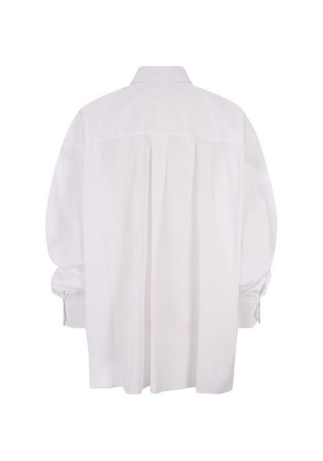 White Poplin Over Fit Shirt With Pocket ERMANNO SCERVINO | D442K701BQP10601