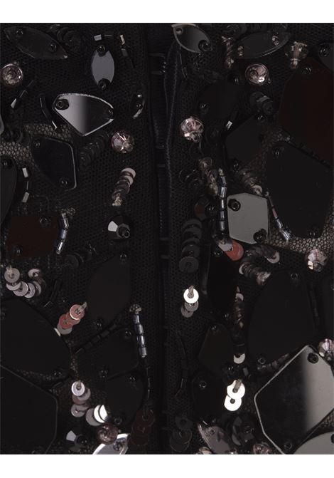 Black Bustier Top With Crystals ERMANNO SCERVINO | D442L713APQXSB4460