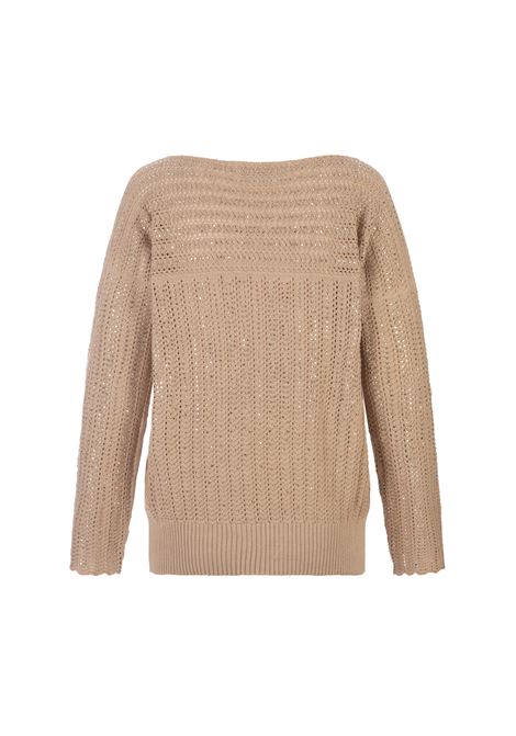Beige Sweater With Crystals ERMANNO SCERVINO | D445M717CTLCZ51116