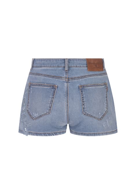 Denim Shorts With Lace ERMANNO SCERVINO | D447P324APCNJ94037