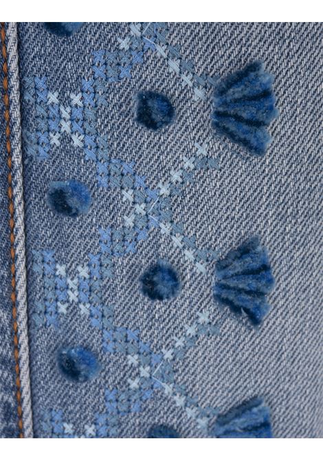 Regular Fit Jeans With Ethnic Embroidery In Blue ERMANNO SCERVINO | D447P701RFKV94037
