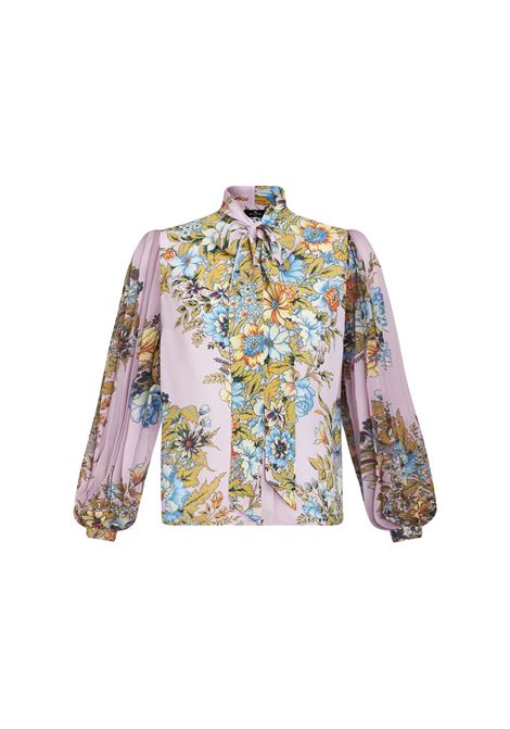 Camicia Rosa Con Stampa Bouquet Multicolor ETRO | WRIA0004-99SA438X0875