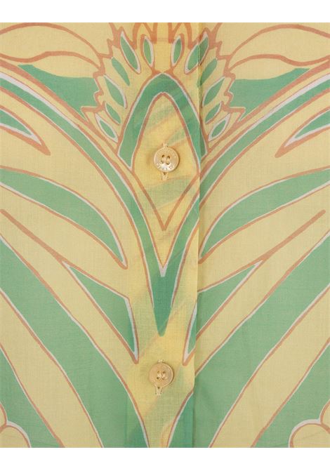 Camicia In Cotone Verde Con Stampa Angkor ETRO | WRIA0013-99SA5A1X0890