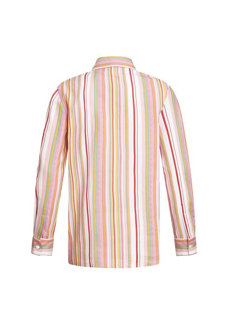 Camicia In Cotone a Righe Rosa/Multicolour ETRO | WRIA0013-99TB502S8450