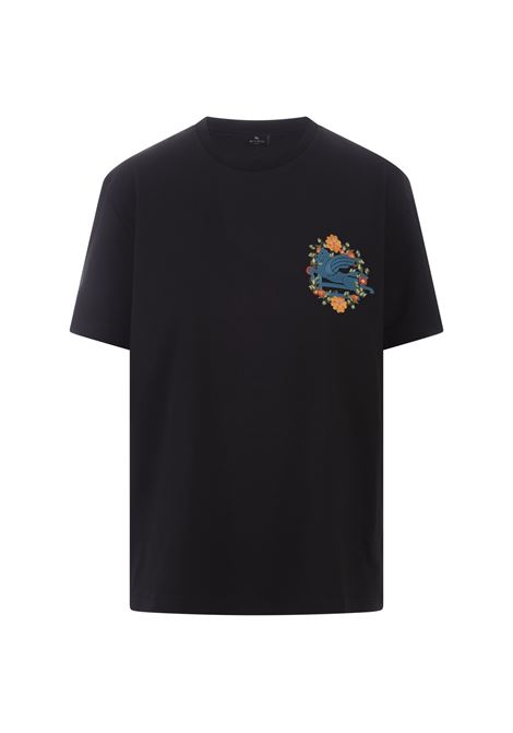 Black T-Shirt With Embroidery ETRO | WRJB0006-AC036N0000