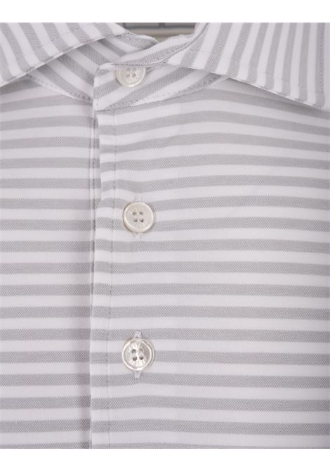 Grey Tecno Jersey Polo Shirt FEDELI | 005249