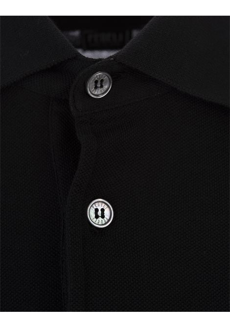 Black Light Cotton Piquet Polo Shirt FEDELI | 010836