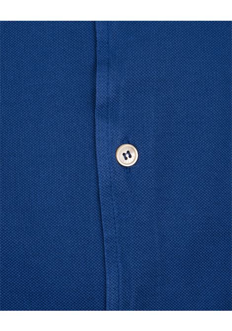 Camicia Classica Blu In Piquet Leggero FEDELI | 0283191