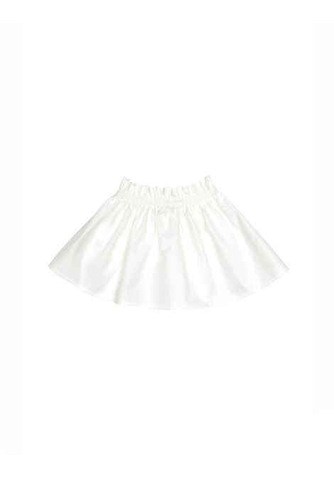 White Flared Skirt With Pink Logo FENDI KIDS | BFE037-AEXZF0TU9