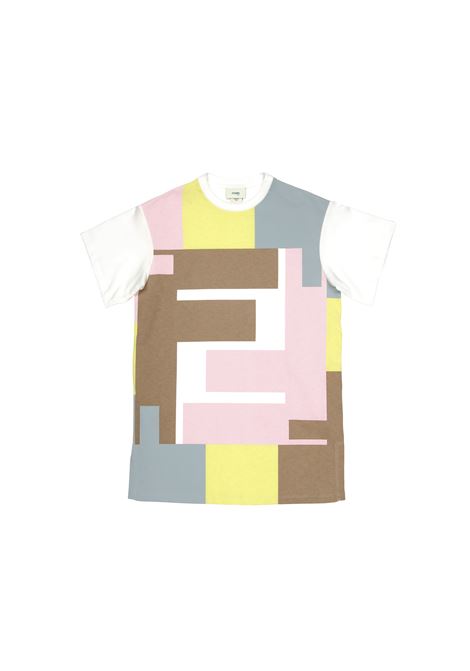 Abito Maxi T-Shirt Con Logo FF FENDI KIDS | JFB685-7AJF14OQ