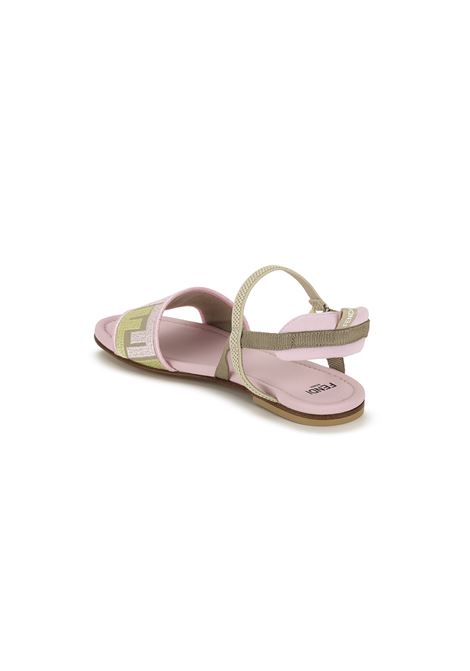 Pink FF Sandals FENDI KIDS | JFR382-ARI7F1OHC